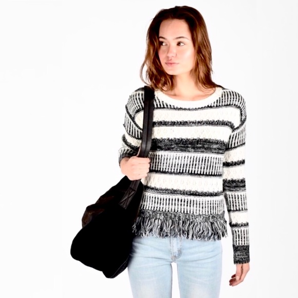 MINKPINK Fringe Knit Sweater - Picture 1 of 6
